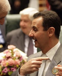 Syrian President Bashar al-Assad talks t