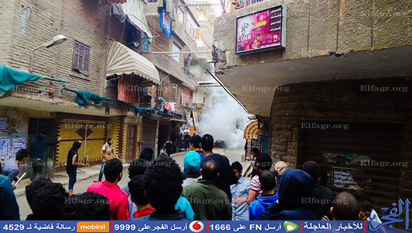 بالصور.. الأمن يفض مسيرات الإخوان بـ"المسيل للدموع" في المطرية
