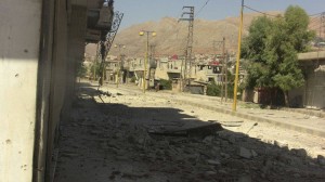 A general view of the damage at Al-Zabadani July 22, 2012. REUTERS/Shaam News Network/Handout (SYRIA  - Tags: POLITICS CIVIL UNREST CONFLICT) FOR EDITORIAL USE ONLY. NOT FOR SALE FOR MARKETING OR ADVERTISING CAMPAIGNS. THIS IMAGE HAS BEEN SUPPLIED BY A THIRD PARTY. IT IS DISTRIBUTED, EXACTLY AS RECEIVED BY REUTERS, AS A SERVICE TO CLIENTS - RTR357DY