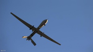 UNSPECIFIED, UNSPECIFIED - JANUARY 07:  A U.S. Air Force MQ-1B Predator unmanned aerial vehicle (UAV), carrying a Hellfire missile flies over an air base after flying a mission in the Persian Gulf region on January 7, 2016. The U.S. military and coalition forces use the base, located in an undisclosed location, to launch airstrikes against ISIL in Iraq and Syria, as well as to distribute cargo and transport troops supporting Operation Inherent Resolve. The Predators at the base are operated and maintained by the 46th Expeditionary Reconnaissance Squadron, currently attached to the 386th Air Expeditionary Wing.  (Photo by John Moore/Getty Images)