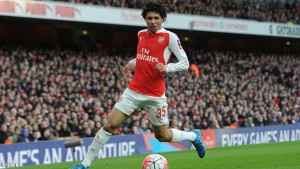 LONDON, ENGLAND - JANUARY 30:  Mohamed Elneny of Arsenal during the match between Arsenal and Burnley in the FA Cup 4th round at Emirates Stadium on January 30, 2016 in London, England.  (Photo by David Price/Arsenal FC via Getty Images)