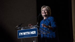 NEW YORK, NY - MARCH 2:  Democratic presidential Candidate Hillary Clinton speaks during a fundraiser at Radio City Music Hall on March 2, 2016 in New York City. Clinton won seven states in yesterday's Super Tuesday. (Photo by Andrew Renneisen/Getty Images)