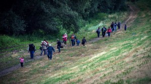 A group of migrants from Syria walk towards the border with Hungary, near the northern Serbian village of Martonos, near Kanjiza, on June 25, 2015.Hungary said it has indefinitely suspended the application of a key EU asylum rule in order "protect Hungarian interests", prompting Brussels to seek immediate clarification. Illegal immigrants cross Serbia on their way to other European countries as it has land access to three members of the 28-nation bloc -- Romania, Hungary and Croatia.  AFP PHOTO / ANDREJ ISAKOVIC        (Photo credit should read ANDREJ ISAKOVIC/AFP/Getty Images)